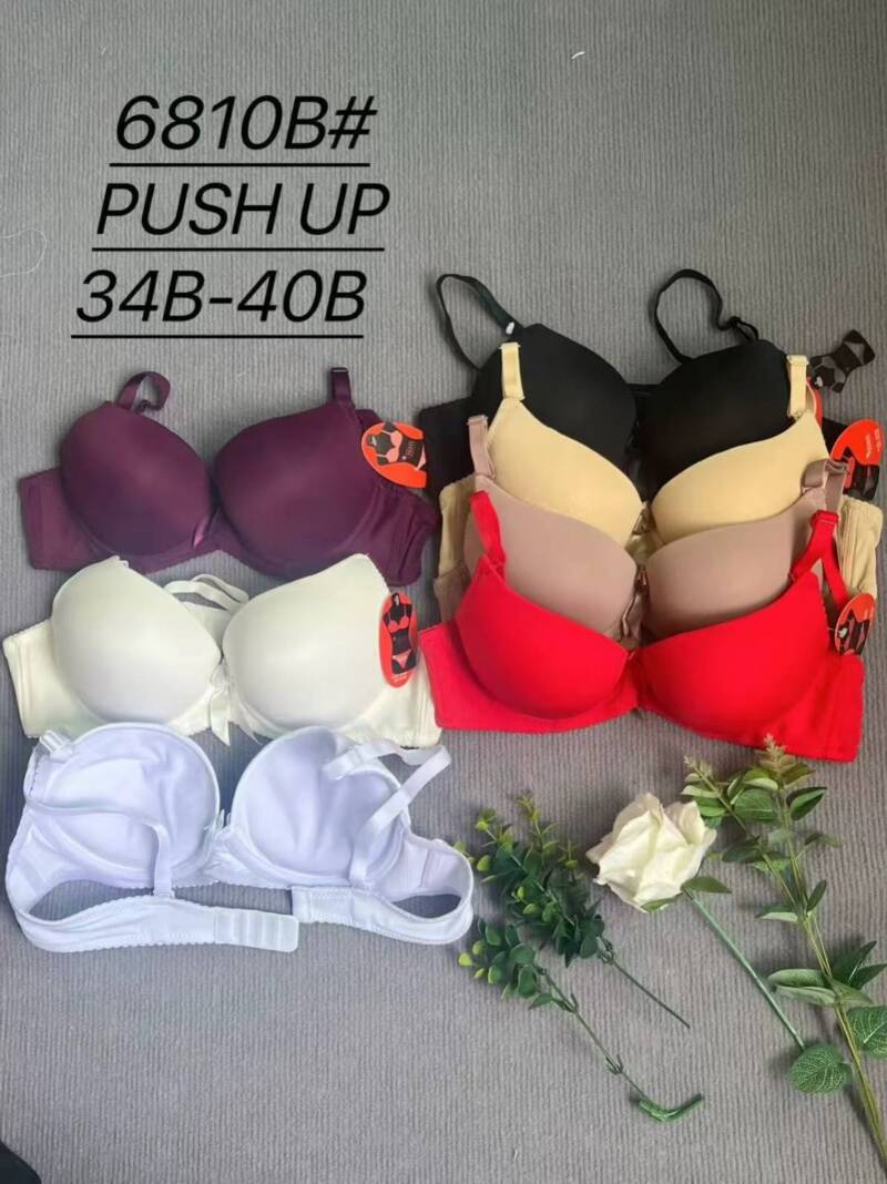 Biustonosze damskie Roz B, 1 kolor Paczka 6 szt